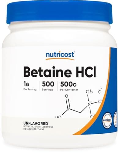 Nutricost Betaine HCl Pulver Test & Erfahrung 2024