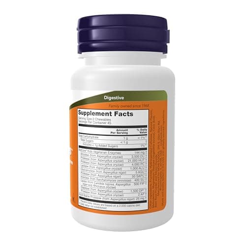 NOW Foods Supplements, ChewyZymes, Broad Spectrum Chewable Enzymes, Berry Flavor, 90 Chewables