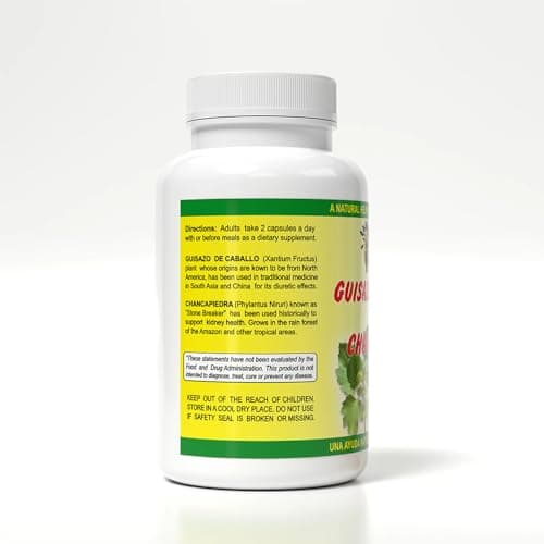 Sunshine Naturals Chanca Piedra with Guisazo de Caballo, Traditional Stone Breaker Herb, Kidney and Urinary Tract Support Supplement, 1000 mg Proprietary Blend, 90 Capsules