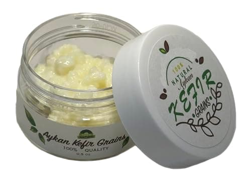 1 TBSP Fresh Milk Kefir Grains, Live Kefir Starter Culture, Bulgaros de Leche, Starter Kit Comes with Everything to Start