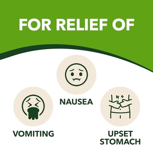 Gravol Ginger Tablets for Upset Stomach and Nausea, 20ct​
