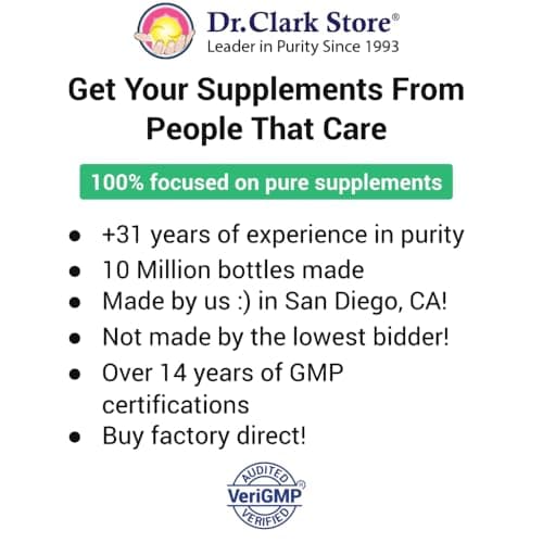 Dr. Clark Hydrochloric Acid Drops - Digestive Health, Hydrochloric Acid 5% Solution, Maintain Stomach Acidity, for Better Absorption and Assimilation, 1 Fl. Oz (30 ml)