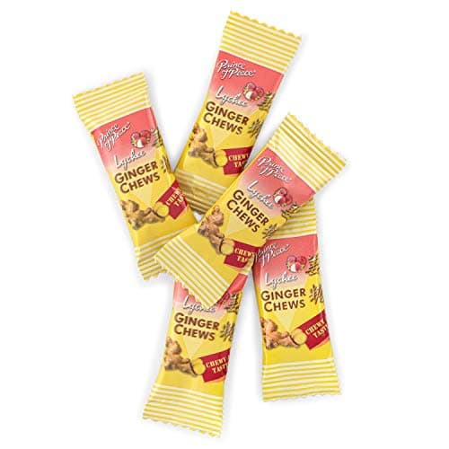 Prince of Peace Ginger Chews with Lychee, 1 lb. – Candied Ginger – Lychee Flavored Candy – Lychee Ginger Chews