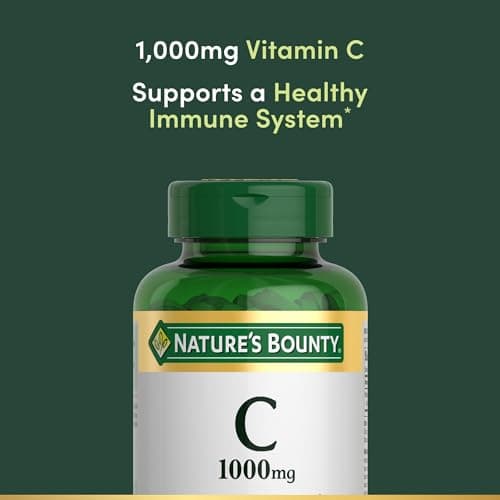 Nature’s Bounty Vitamin C 1000mg, Immune Support Supplement, Powerful Antioxidant, 1 Pack, 100 Caplets
