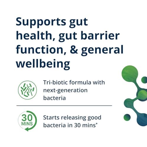 Metagenics UltraFlora Triplebiotic - Prebiotic, Probiotic & Postbiotic Blend with Akkermansia for Gut Health* - Supports Digestive Balance, Microbiome & Immune Function* - Shelf-Stable - 30 Capsules