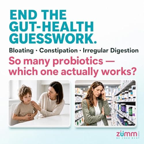 Zumm Health Doctor Formulated Kids Daily Probiotics, Doctors Choice, 24 Billion CFU with Prebiotics & Digestive Enzymes, Acid-Resistant DRcaps, Vegan, Non-GMO, Gluten Free, 60 Capsules