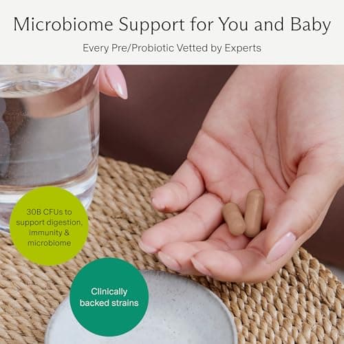 Needed. Expertly-Formulated & Tested Prebiotic & Probiotic for Prenatal, Pregnancy, Breastfeeding, & Postpartum | Balance Mood, Boost Immunity, Healthy Microbiome for Mother & Baby | 60 Capsules