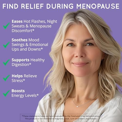 Menopause Supplements for Women – Estrogen Metabolism for Hot Flashes & Night Sweats | DIM + 10 Billion CFU Probiotics Blend with Dong Quai | Mood Swings & Hormone Balance Support, 60 Ct