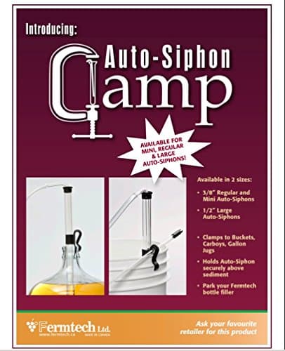 Fermtech Mini 14" Long Deluxe Siphoning Kit – Complete Home Brewing Equipment for Beer, Wine, Mead, and Craft Brew Making; Includes Auto Siphon Pump, Food-Grade Transfer Hose, and Bottling Wand