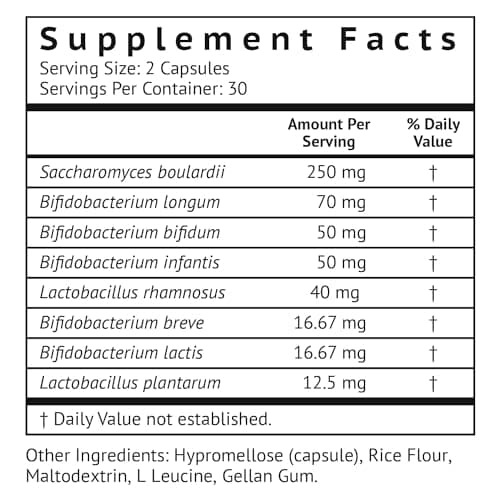 VitaMonk Low Histamine Probiotics Fight Histamine Intolerance and Support Balanced Gut Health - Histamine Free Probiotic for Those Seeking Health Improvements with Histamine Control -60 Capsules
