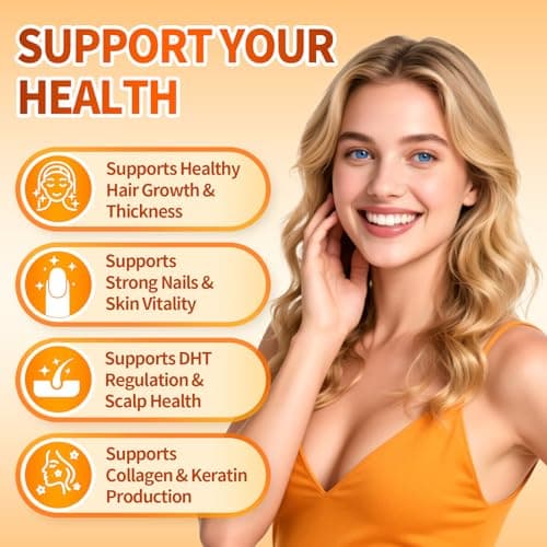 VivoNu Pumpkin Seed Oil with Saw Palmetto Capsules | 4500mg | 300 Count| 33 in 1 Vitamin C D3 B12 E A, Castor, Zinc, Biotin, Iron, Peppermint | Hair Growth & DHT Blocker for Women Men