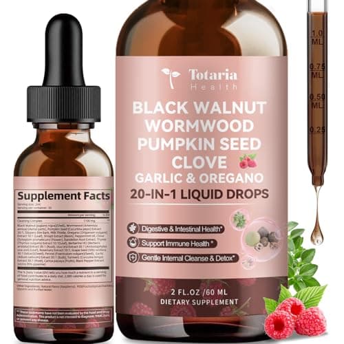Totaria Black Walnut Wormwood Tinktur Test 2025 – 20-in-1 Kräuterformel für Darmsanierung