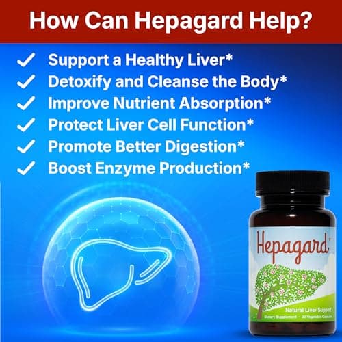 Hepagard - Natural Liver Support Supplement with N-Acetyl Cysteine (NAC) - Non-GMO, Vegan, Gluten-Free