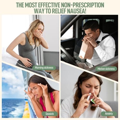 Hion Nausea Relief Inhaler-Mint, Natural Essential Oils Inhalers