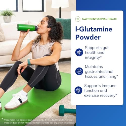 Pure Encapsulations L-Glutamine Powder - Supplement for Immune and Digestive Support, Gut Health and Lining, Metabolism, and Muscle Support* - with Pure Free-Form L-Glutamine - 8 Ounces