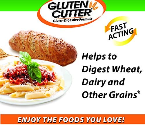 Healthy Digestives Gluten Cutter Enzyme Formula - Helps Improve Your Bodies Gluten Digestion and Assist in Breaking Down Wheat, Dairy and Other Grains - Capsules - 30 Servings