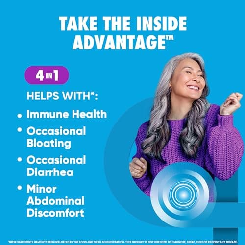 Digestive Advantage Probiotics for Digestive Health, Daily Probiotics for Women & Men, Support for Occasional Bloating, Minor Abdominal Discomfort & Gut Health, 80ct Capsules