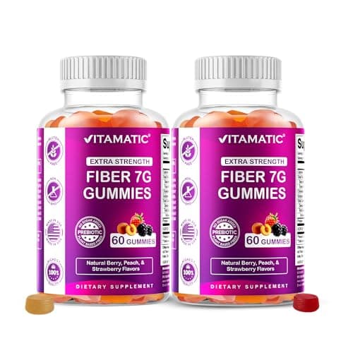Vitamatic Prebiotic Fiber Gummies Review – 7g FOS per Portie