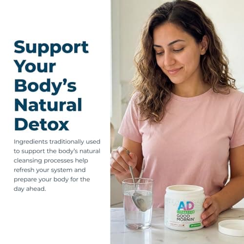Project AD Life Good Morning Detox and Performance Drink, Naturally Flavored and Formulated with L-GLutamine, Apple Cider Vinegar, and Aloe Vera (24 Servings, Fresh Pressed Orange Juice)
