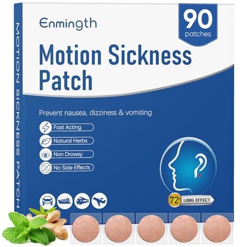 Enmingth Motion Sickness Patches – 90-pack recension 2024