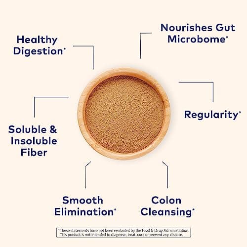 ORGANIC INDIA Psyllium Husk Powder - Pre & Probiotic Fiber Supplement, Whole Psyllium Husk Supplement, Unflavored Powder, Dietary Fiber, USDA Organic, Gluten Free - 10 Oz