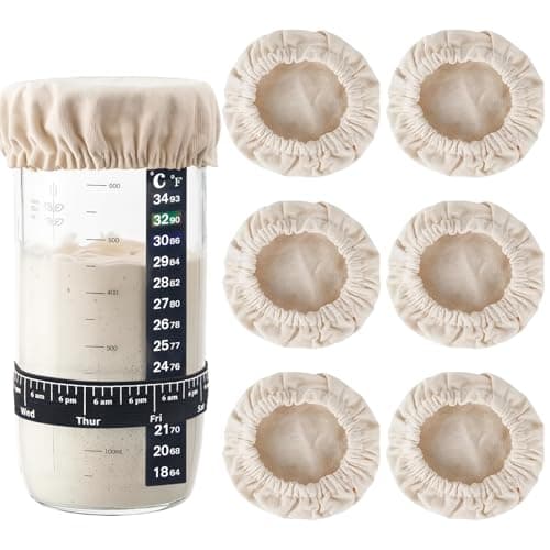 Kit Levain Foyods : Couvercles Tissu, Thermomètre et Bande Minuteur