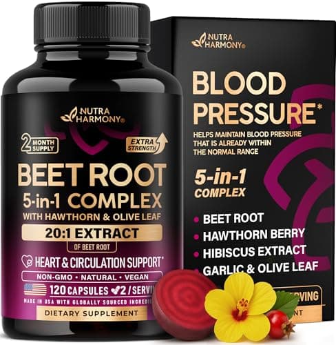NutraHarmony Beet Root Capsules Review – Does This 5-in-1 Heart Supplement Actually Work?