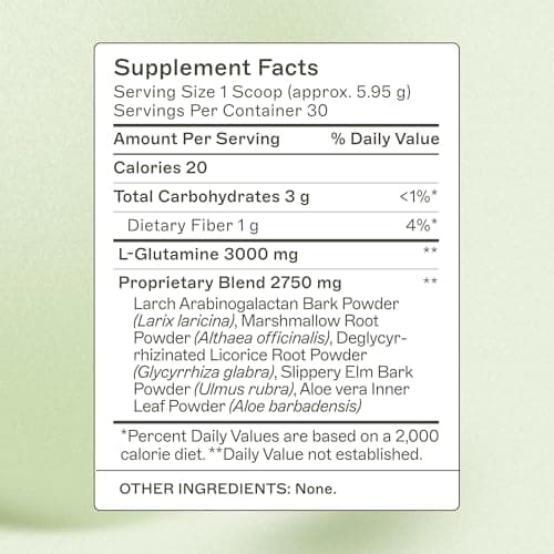 Amy Myers MD Leaky Gut Revive - Gluten-Free & Non-Dairy - Botanical Blend for Healthy Gut Support - GI Health Support with Prebiotic Fiber, Slippery Elm Bark & Marshmallow Root - 6.3 oz (30 Servings)
