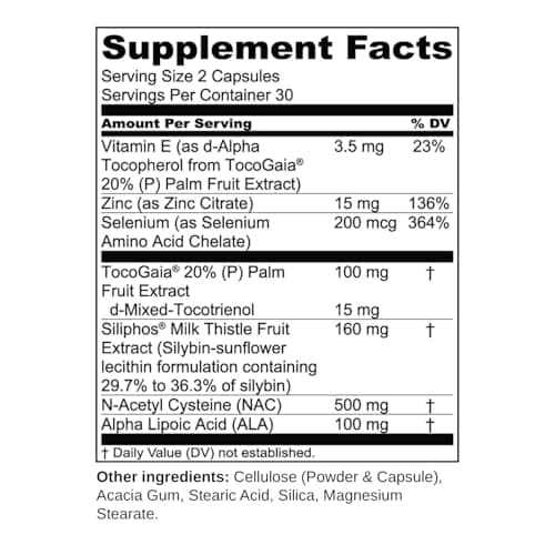 1MD Nutrition LiverMD - Liver Support Supplement | Siliphos Milk Thistle Extract & NAC - Supports Healthy Energy, Immunity & Overall Health - Liver Cleanse & Support | 60 Capsules