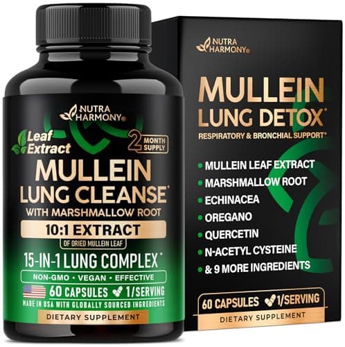 NutraHarmony Mullein Lung Detox Review – 15-in-1 lungstöd med mullein