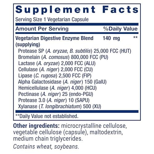 Life Extension Enhanced Super Digestive Enzymes, Supports Digestion, Comfort, digesting Plant-Based Foods, Non-GMO, Vegetarian, 60 Capsules