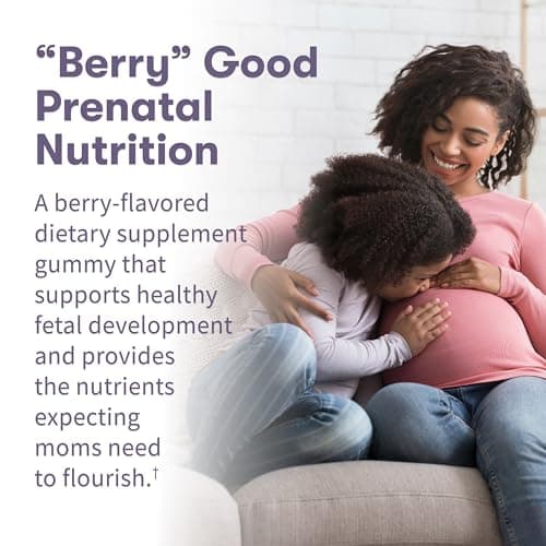Garden of Life Organics Prenatal Gummies – Prenatal Vitamins for Women with Energy Metabolism Support & Healthy Fetal Development Support, Berry Flavor, USDA Organic, Vegan, 30 Day Supply