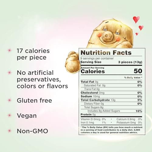 GIN GINS Boost Red Magic Ginger Chews – Natural Red Ginger Candy for Digestive Support, Immunity, Circulation, Nausea Relief – Spicy, Chewy Wellness Treat – 4oz Bag (Pack of 2)