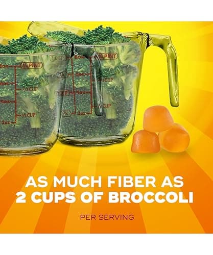 Metamucil Fiber Gummies for Adults, No Sugar Added Orange Flavor, 5g Prebiotic Plant Based Fiber Supplement Blend, 120 Count
