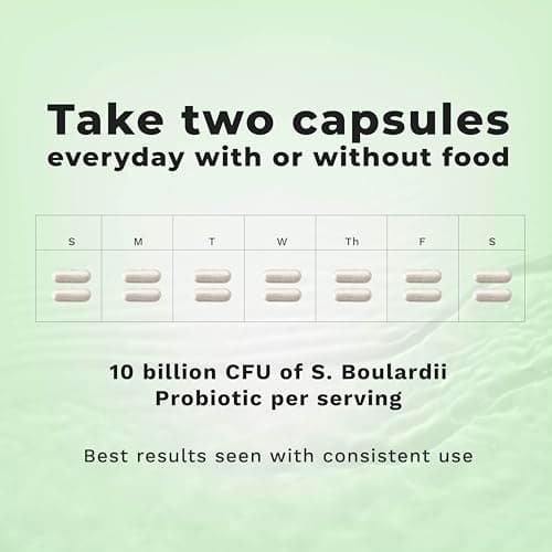 LifeSeasons Essentials S. Boulardii Probiotic - Supports Immune Function & Digestive Regularity - Promotes A Healthy Gut & Stronger Intestinal Lining - Eases Digestion - Saccharomyces - 60 Capsules