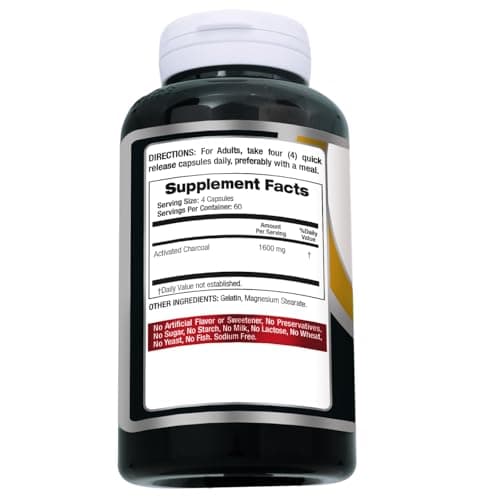 FITO MEDIC'S Lab | Activated Charcoal | 240 caps | Activated Charcoal Pills