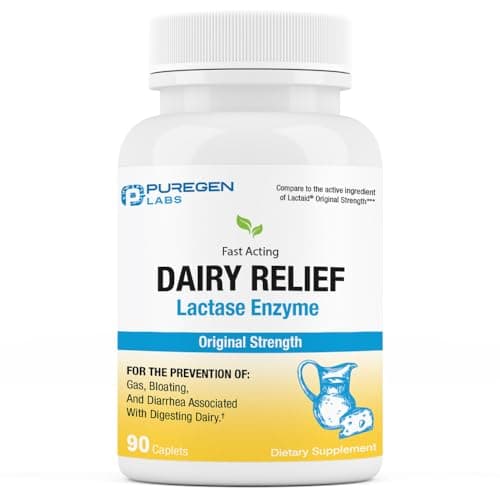 Puregen Labs Dairy Relief – recenzja enzymu laktazy 3000 FCC (90 kapsułek)