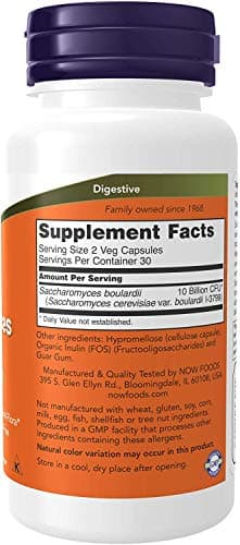 Now Saccharomyces Boulardii - 120 VCaps