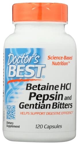 Doctor's Best Betaine HCL Pepsin & Gentian Bitters Test 2024
