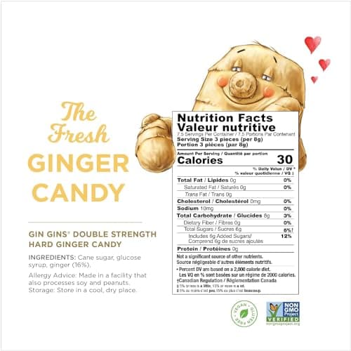 The Ginger People Hard Ginger Candy In Box, Gluten Free, 4.5 Ounces (Pack Of 1)