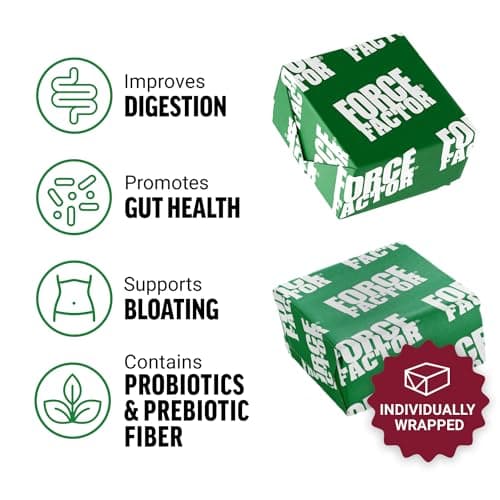Force Factor Smarter Greens Superfood Chews, Greens and Superfoods to Support Gut Health, Bloating, and Digestion, with Probiotics, Antioxidants, and Fiber, Summer Berry, 60 Soft Chews
